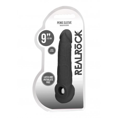 Real Rock | Penis Sleeve 23 cm | Black