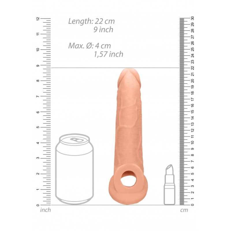Real Rock | Penis Sleeve 23 cm | Flesh