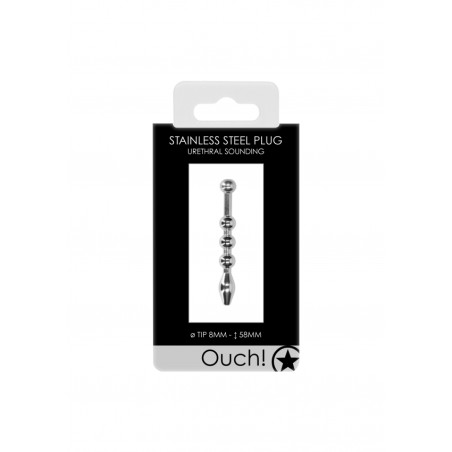 OUCH! | Urethral Sounding | Metal Plug (Mdl600) - 8mm