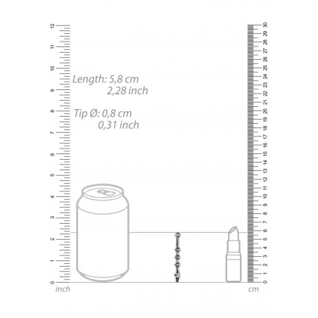 OUCH! | Urethral Sounding | Metal Plug (Mdl600) - 8mm