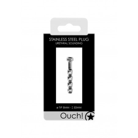 OUCH! | Urethral Sounding | Metal Plug (Mdl610) - 8mm