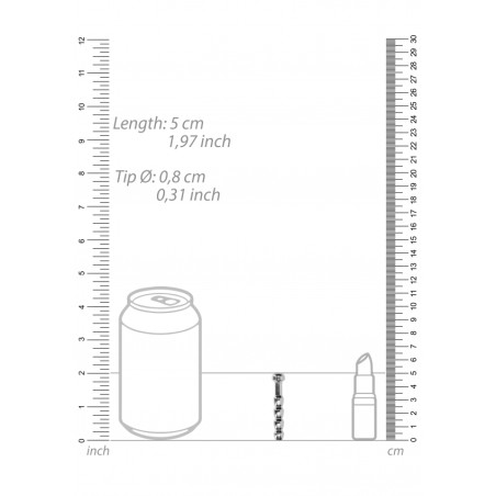 OUCH! | Urethral Sounding | Metal Plug (Mdl610) - 8mm