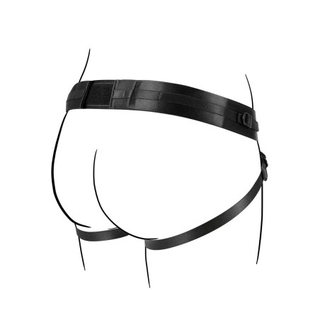 No-Parts | Taylor Adjustable Strap On Harness with Double O-Ring