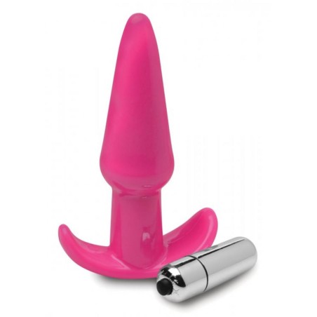 Frisky | Smooth Vibrating Anal Plug | Pink