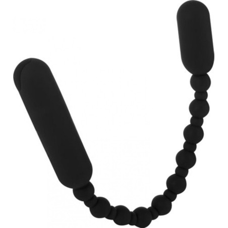 Vibrating Anal Beads | Power Bullet | Booty Beads | Black