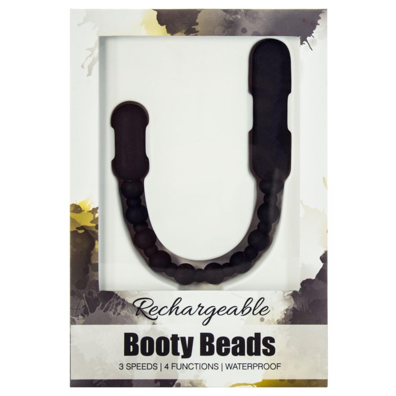 Vibrating Anal Beads | Power Bullet | Booty Beads | Black