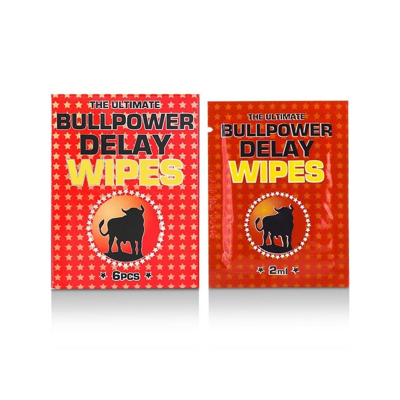 BULLPOWER DELAY WIPES ( 6 X 2 ML)