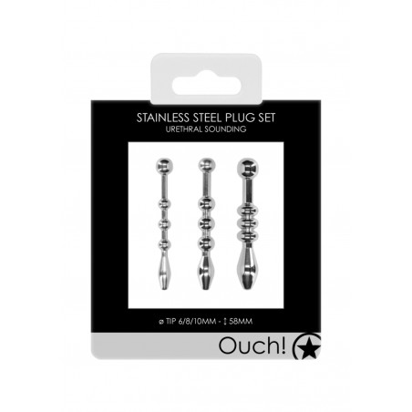 Set of Metal Plugs with an Urethral Sound