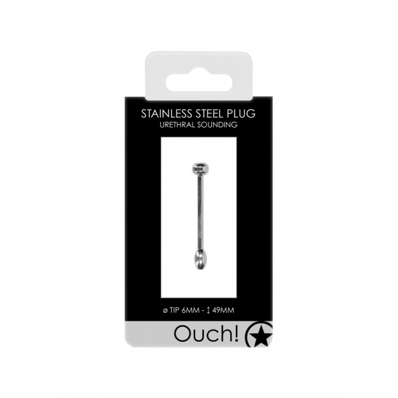 Urethral Sounding | Metal Plug Solid Ball | 6mm