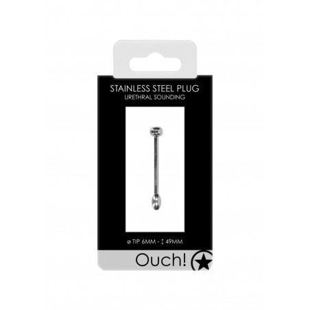 Urethral Sounding | Metal Plug Solid Ball | 6mm