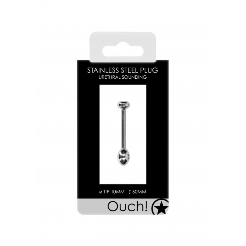 Urethral Sounding | Metal Plug Solid Ball | 10mm