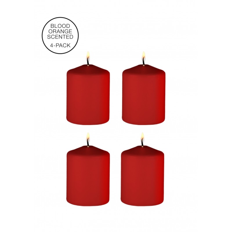 Massage Candle | Sinful Smell | Red - 4 Pcs