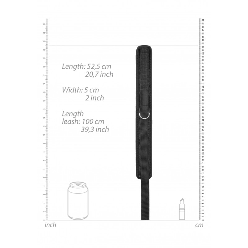 Velvet & Velcro Adjustable Collar with Leash