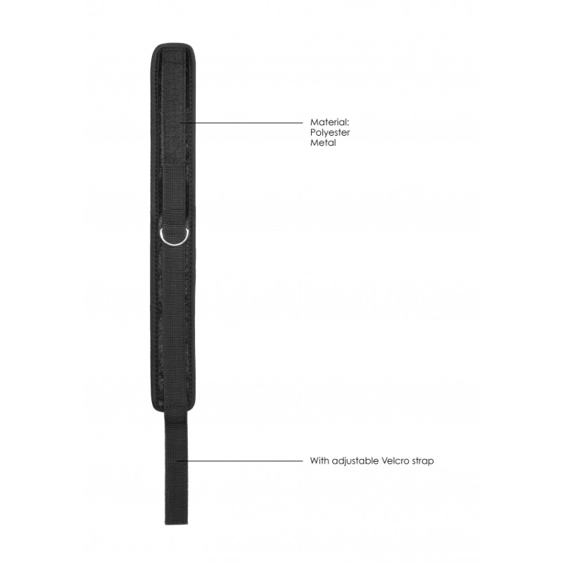 Velvet & Velcro Adjustable Collar with Leash