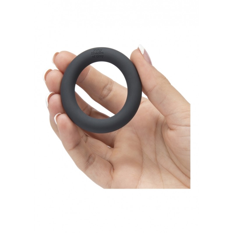 A Perfect O Silicone Cock Ring - Black