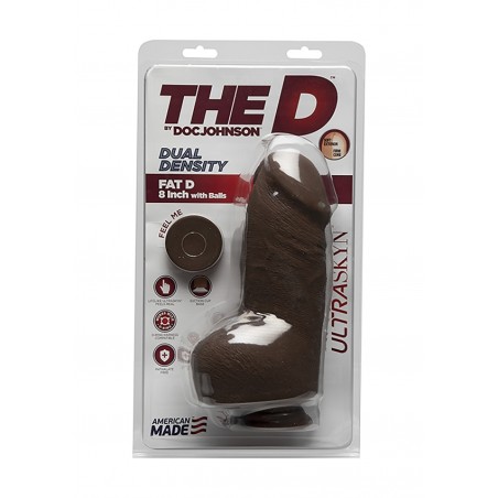 Fat D | 20,3cm with Balls - ULTRASKYN - Chocolate