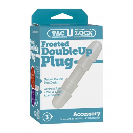 VAC-U-LOCK | Frosted Double Up Plug - White