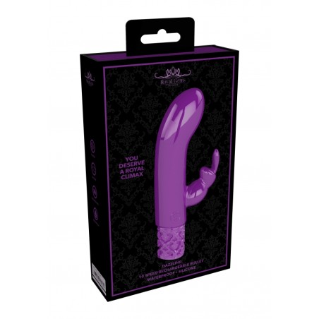 Royal Gems | Dazzling | Rechargeable Silicone Bullet | Purple