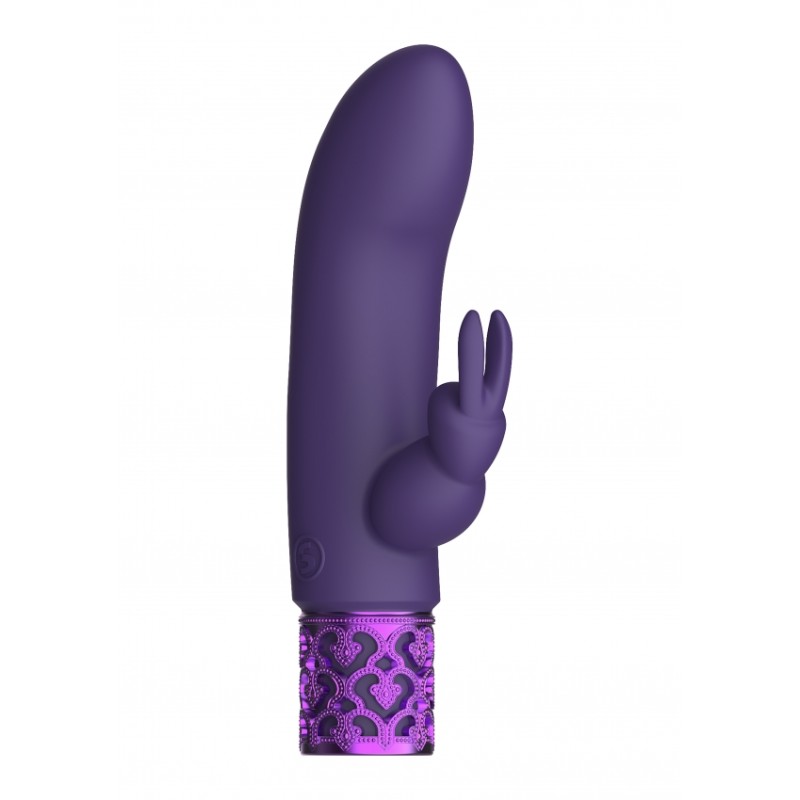 Royal Gems | Dazzling | Επαναφορτιζόμενος Mini Δονητής Rabbit | Purple