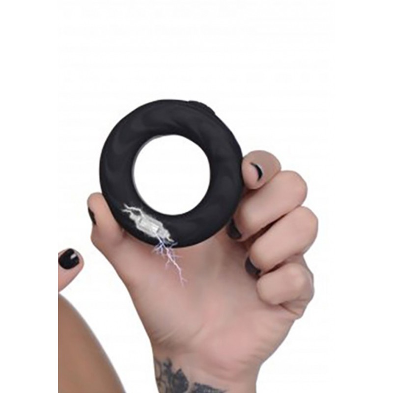 5X E-Stim Pro Silicone Vibrating Cock Ring + Remote