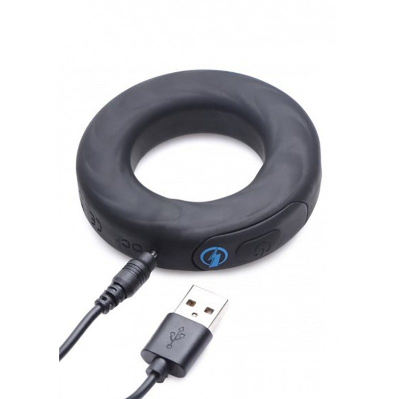 5X E-Stim Pro Silicone Vibrating Cock Ring + Remote