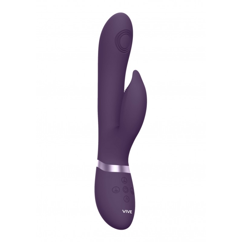 [ Sex Shop - Bulk ] Aimi | Pulse Wave & Vibrating G-Spot Rabbit | Μοβ