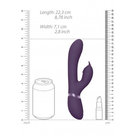 [ Sex Shop - Bulk ] Aimi | Pulse Wave & Vibrating G-Spot Rabbit | Μοβ