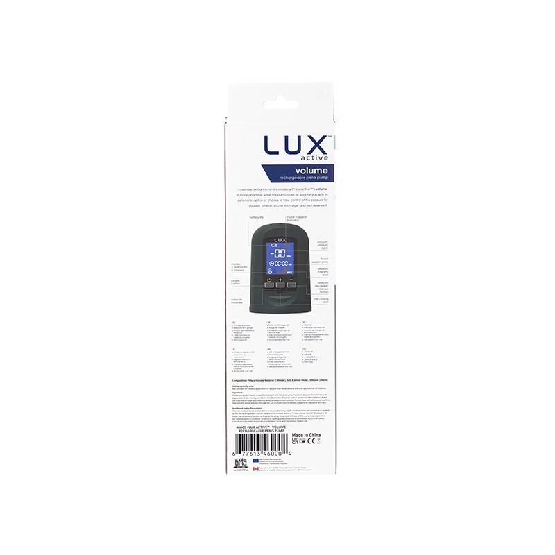 Lux Active | Volume Rechargeable Penis Pump