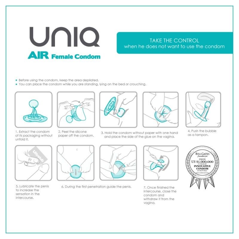 Uniq Air Female Condom 3 Units