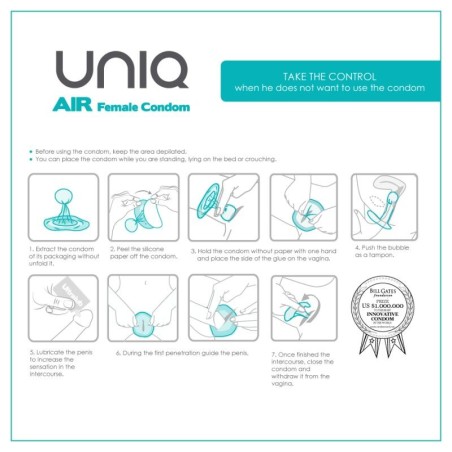 UNIQ Air | Γυναικεία Προφυλακτικά με Φούσκα - 3 Τεμάχια