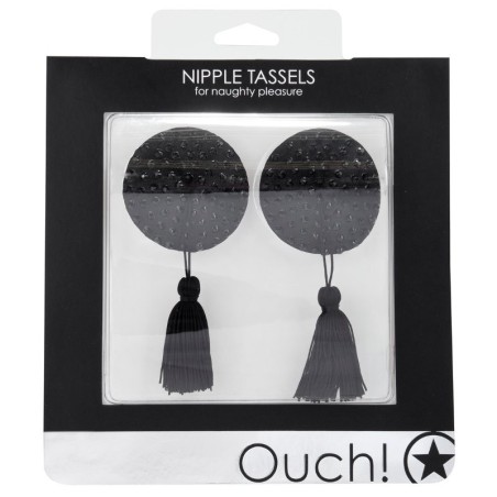Ouch - Nipple Tassels - Round - Black