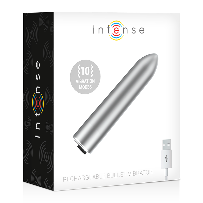 Intense Vibrating Bullet 10 Patterns - Silver