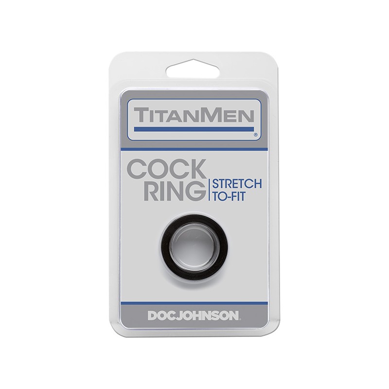 Cock Ring - Stretch To Fit - Black