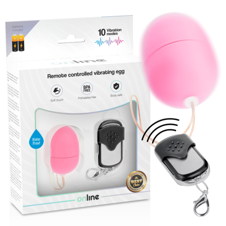 Online Remote Control Vibrating Egg S - Pink