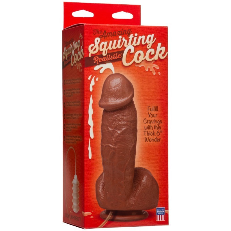The Amazing Squirting Realistic Cock - Brown
