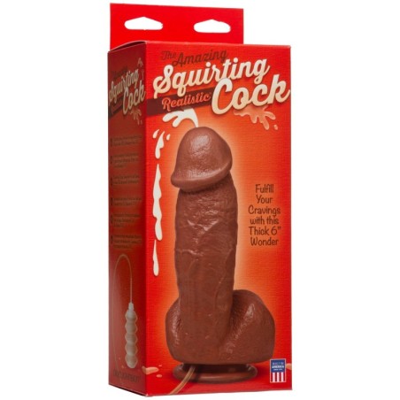 The Amazing Squirting Realistic Cock - Brown
