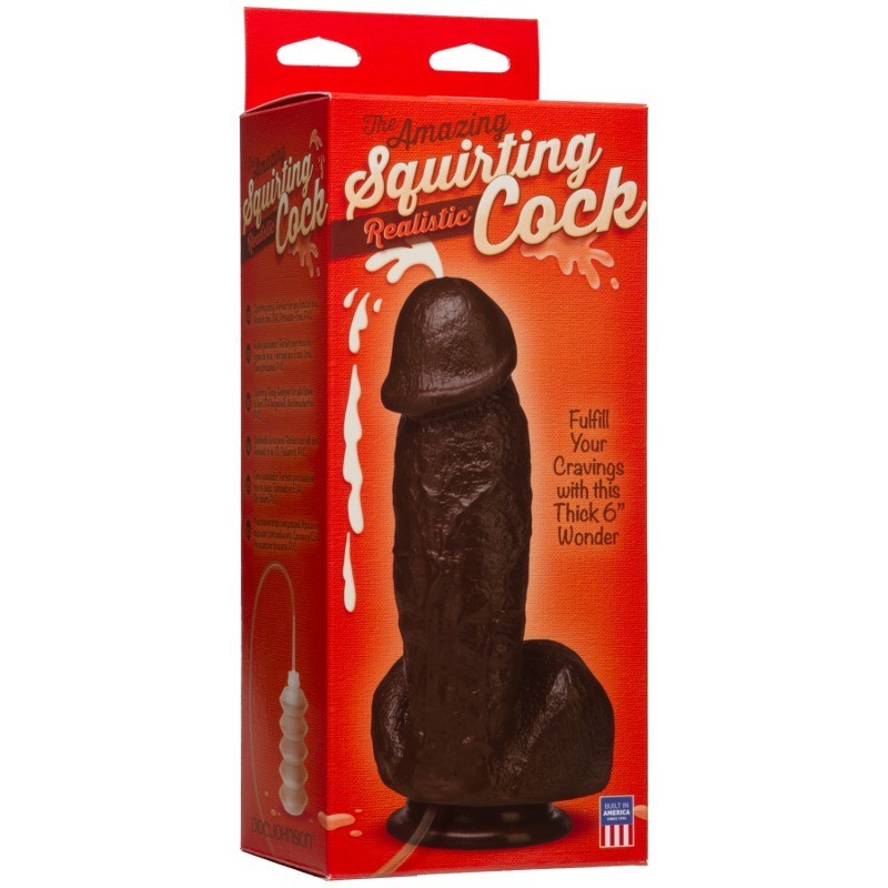 The Amazing Squirting Realistic® Cock - Black
