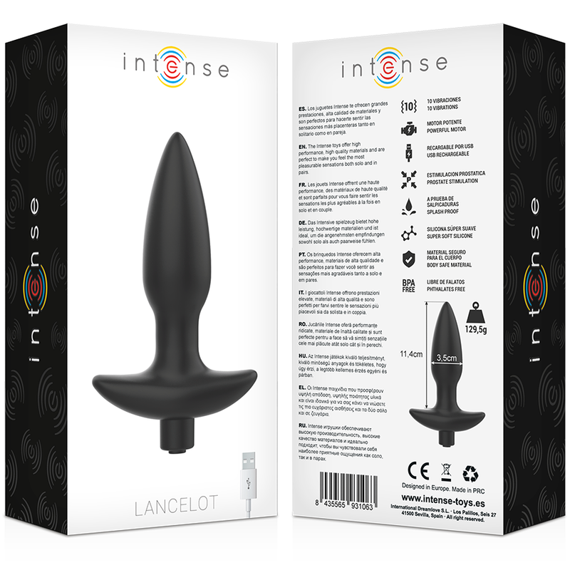Intense Rechargeable Vibrating Plug - 10 Patterns
