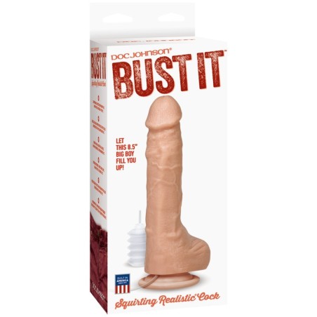 Bust It – Squirting Realistic Cock - White
