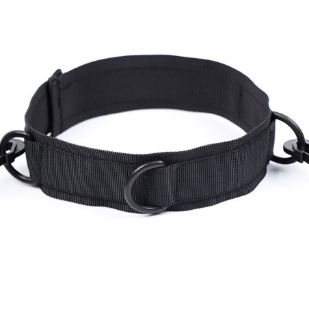 Ohmama | Fetish Nylon Collar With Wrist Restraints