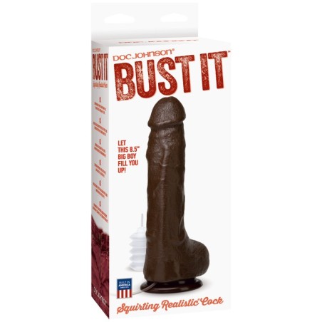 Bust It – Squirting Realistic Cock - Black