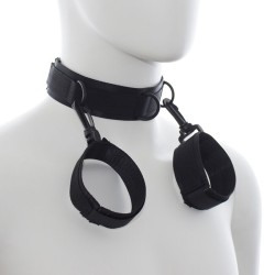 Ohmama | Fetish Nylon Collar With Wrist Restraints