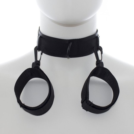 Ohmama | Fetish Nylon Collar With Wrist Restraints