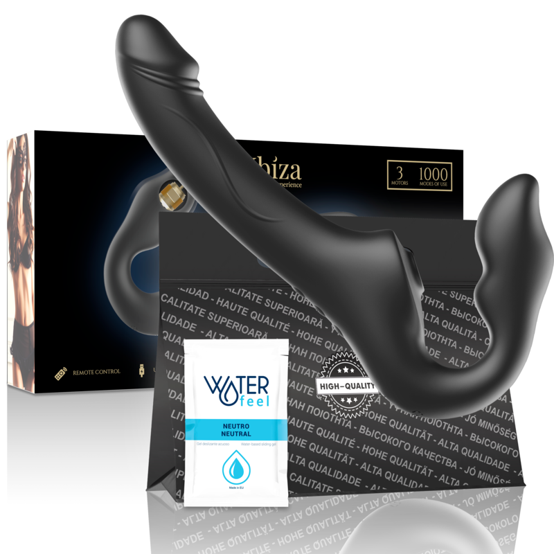 Ibiza Remote Control Strapless Vibrator 3 Motors