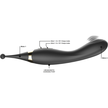 Ibiza | Interchangeable Clitoral Stimulator & Pulsation G Spot Vibrator