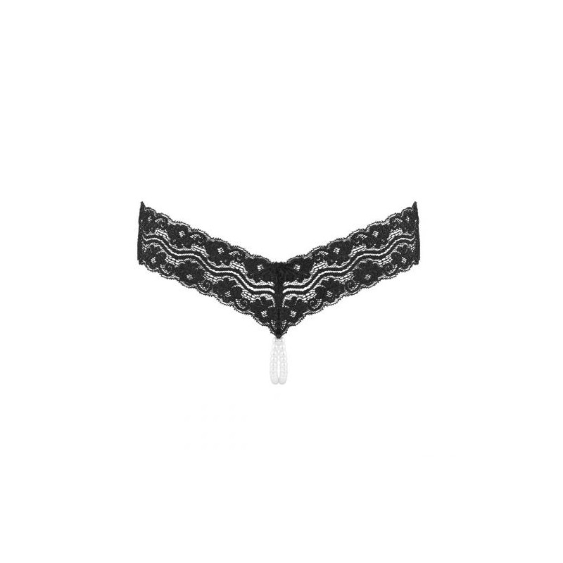 Underneath - Crotchless Mira G-string With Pearl Chain