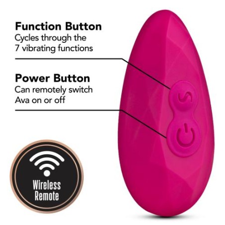 Lush Ava Couples Vibrator - Pink