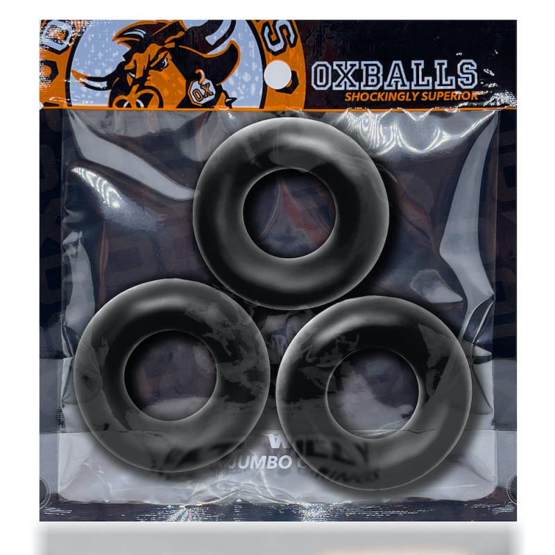 Oxballs | FAT WILLY RINGS | 3-pack cockrings | Black