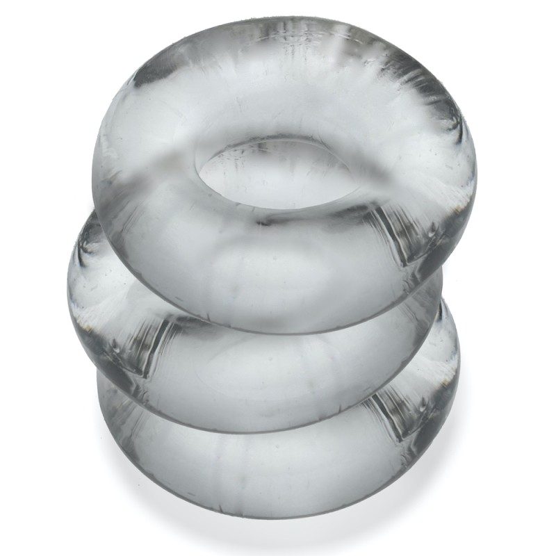 Oxballs | FAT WILLY RINGS | 3-pack cockrings | Clear