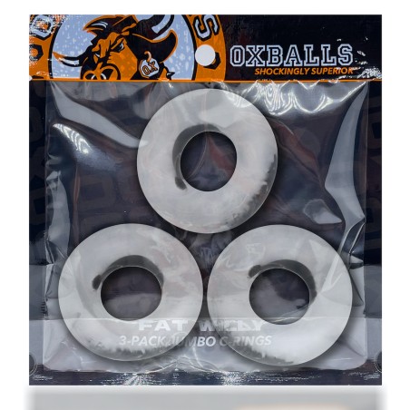 OXBALLS | Fat Willy Rings | Σετ 3-pack Δαχτυλίδια Πέους - Διάφανο